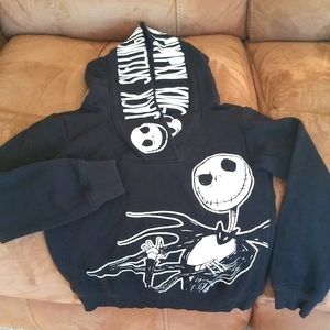 Girls Jack Skellington Hoodie. Size 7/8 (Medium)